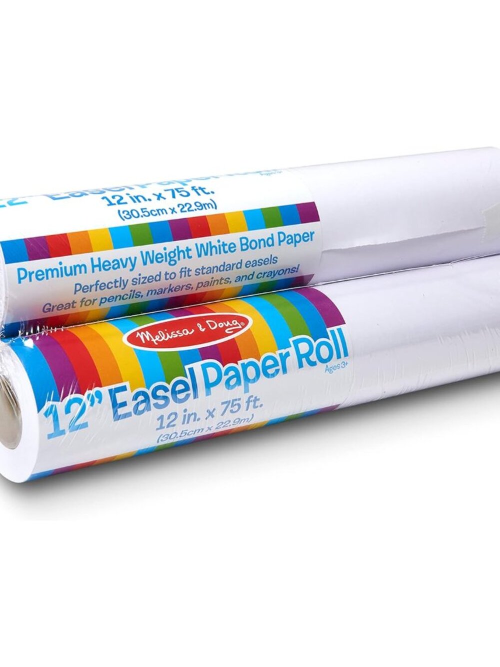 Tabletop Easel Paper Roll 12 inches x 75 feet, 3-Pack